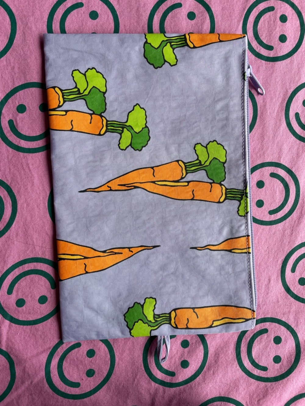 Baggu Large Carrot flat pouch wisteria